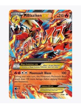 M Blaziken EX XY Promos Pokemon Trading Card